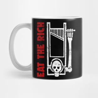 EAT THE RICH / Anti-Capitalist Meme Design Mug